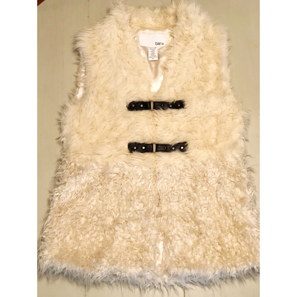 Cream Faux Fur Vest